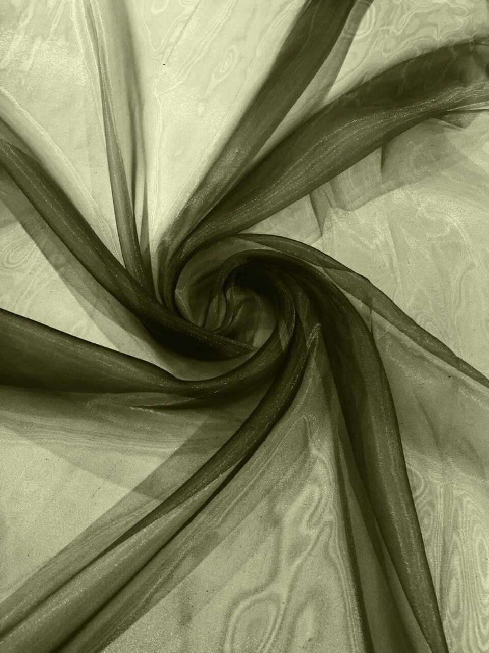 1 Yard Delicate Crystal Organza Fabric Light Soft and See Through Material